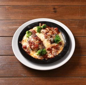 ハンバーグと濃厚ボロネーゼドリア