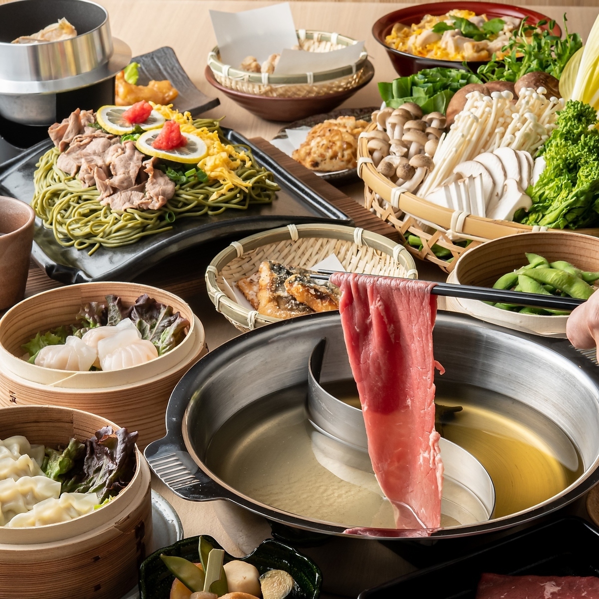 しゃぶしゃぶ 瓦そば 茶寮 福の花 下関海峡メッセ【公式】