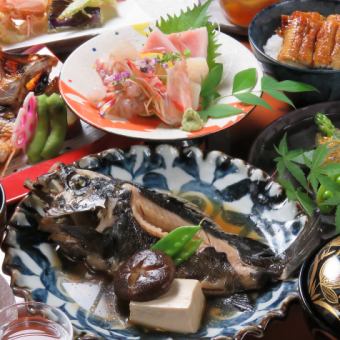 [娱乐]享受红喉紫菜和虎虾◆严选食材套餐9,350日元→7,700日元