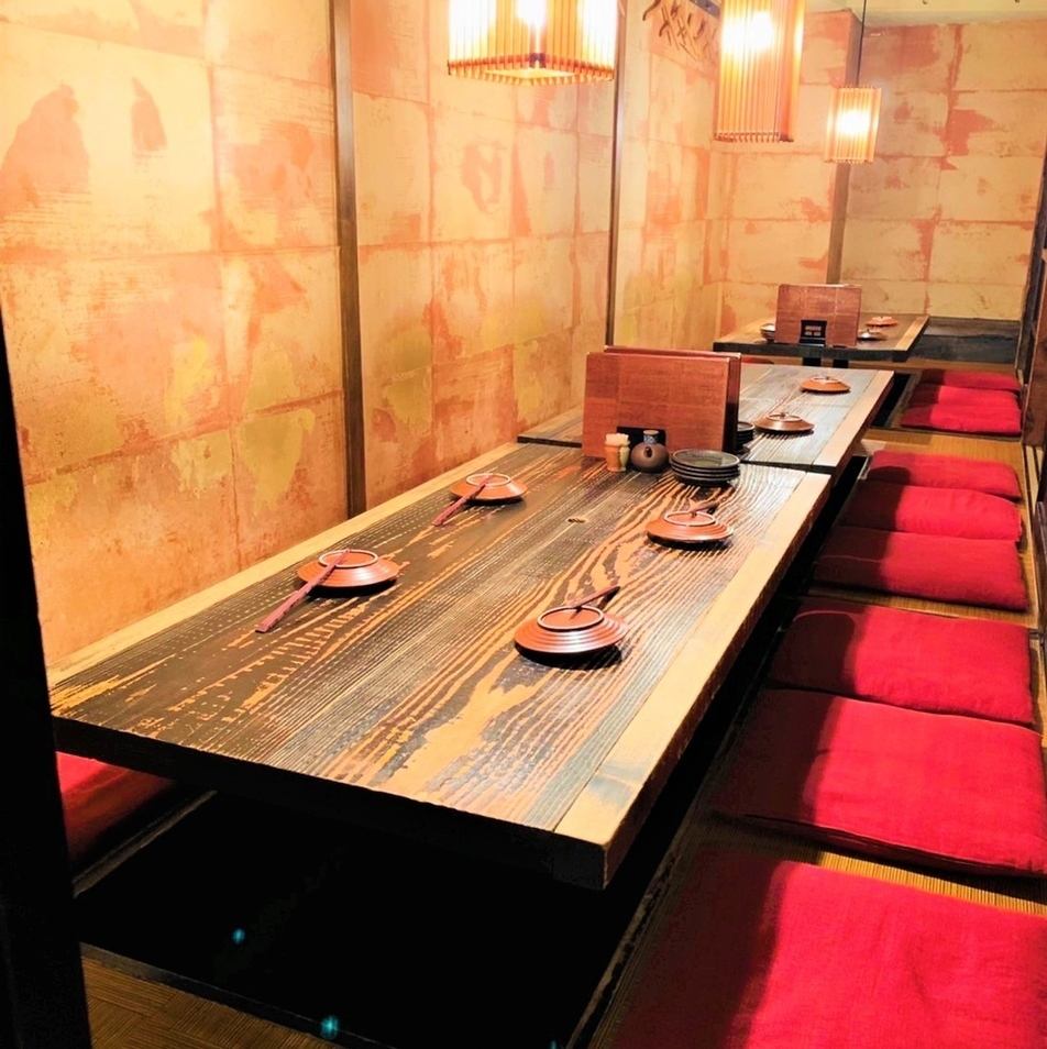 Enjoy your meal in a completely private room with a safe door ♪ Can accommodate a variety of people ◎