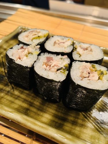 焼きサバ高菜巻き