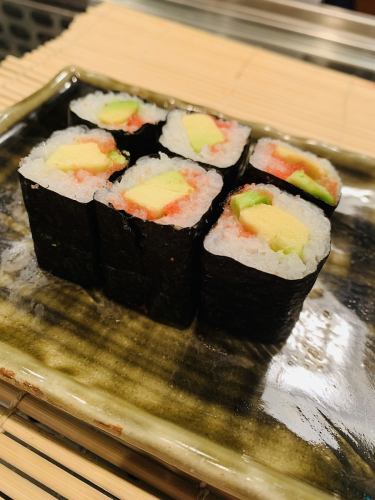 明太子とアボカド巻き