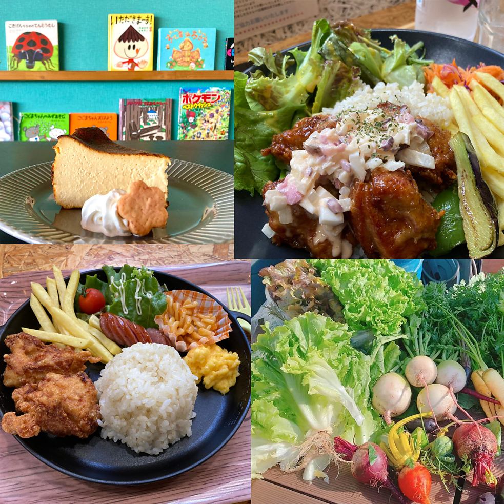 専用畑で採れた新鮮野菜をたっぷり使ったメニューをお楽しみ頂けます♪