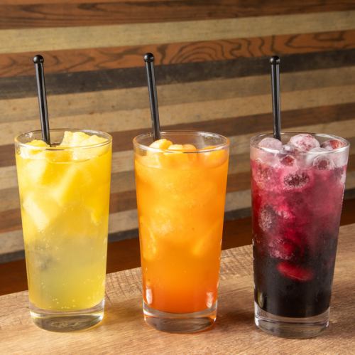 フルーティーな男前サワーで焼肉を楽しもう！