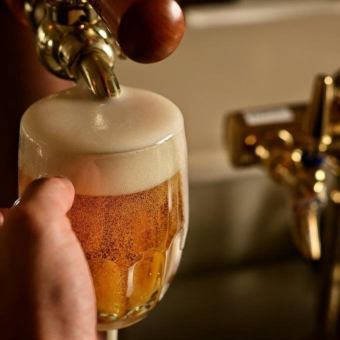 【火・水・木限定◎】1ｈ単品飲み放題1,100円（税込）☆生ビールも対象！