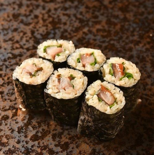 ガリさば巻き/〆さば梅しそ巻き　各