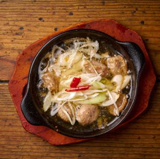 Gizzard and leek ajillo