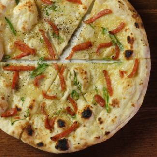 Green chili peppers and chorizo