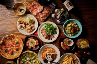 1番人気【生ハム×肉×チーズコース】2.5h飲み放題付!お肉とチーズ料理含む大満足の14品★4000円