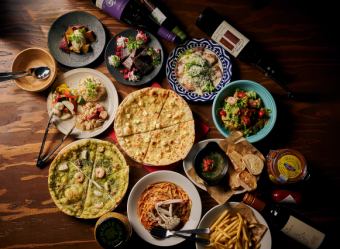 【女子会コース】150分飲み放題!前菜3種盛り合わせや季節のアヒージョ、ピザなど全11品★3500円