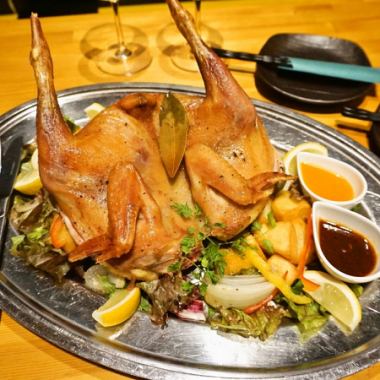 ★クリスマス会、女子会にオススメ★まるごと若鶏のディアボラ風プラン