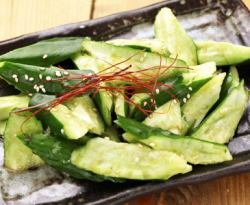pounded cucumber