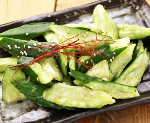 pounded cucumber