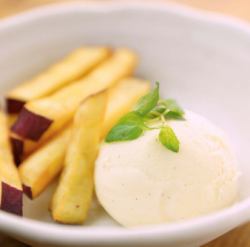 Honey Satsuma Butter with Vanilla Ice Cream