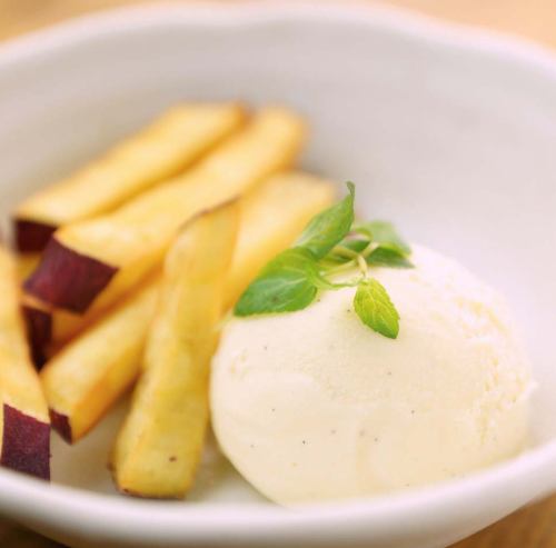 Honey Satsuma Butter with Vanilla Ice Cream