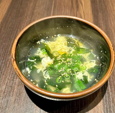 玉子入りわかめスープ