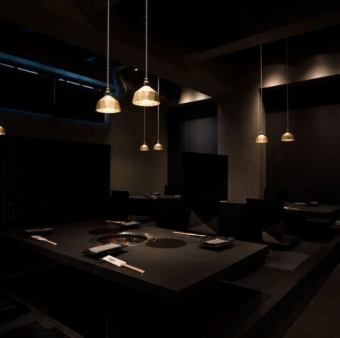 [2nd floor sunken kotatsu seats: 6 people x 4 tables]