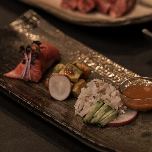 Enjoy seasonal special amuse-bouche