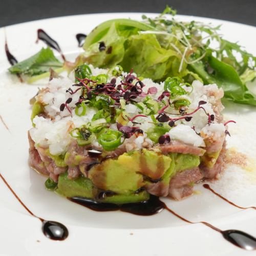 Sagami beef and avocado tartare