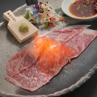 サーロインのびっくり肉寿司～2貫