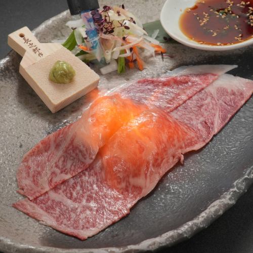 サーロインのびっくり肉寿司～2貫