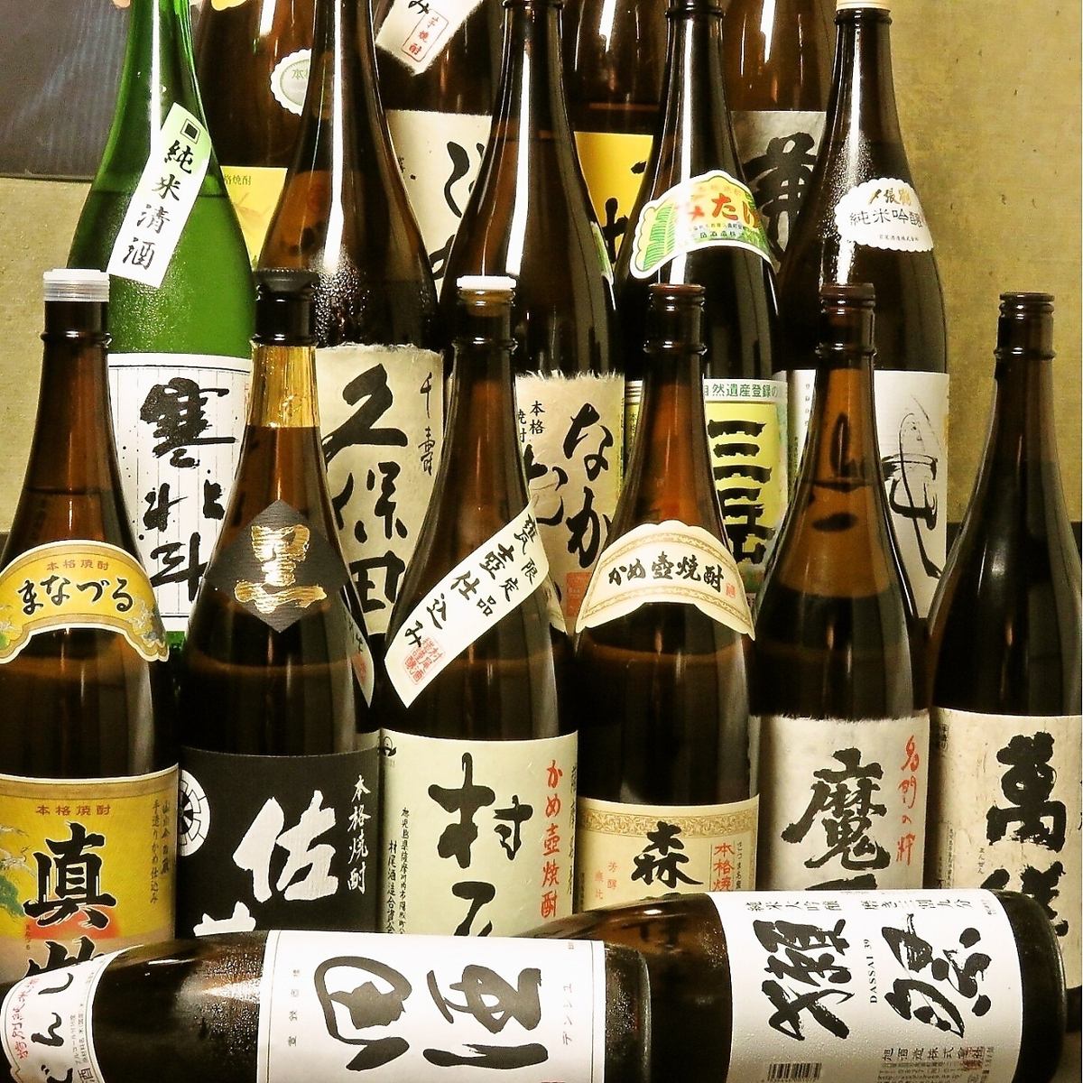 Premium all-you-can-drink ★ 22 brands of sake, 40 brands of shochu, and more! 3,300 yen