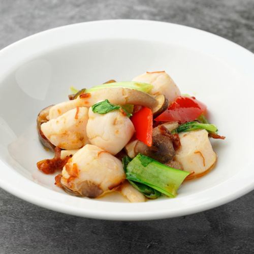 Stir-fried scallops with XO sauce