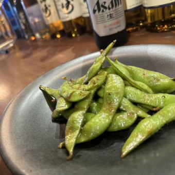 枝豆の牡蠣醤油バターソテー