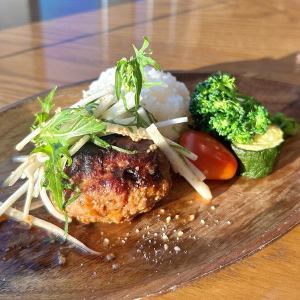 ハンバーグと香味野菜 グレープフルーツポン酢 ★サラダ・スープバー付