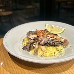 가을 연어와 뽀와레 버섯 리조또 + 계절 놀이 포함