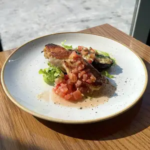 鶏もも肉のソテー　なすのトマトチーズ焼き