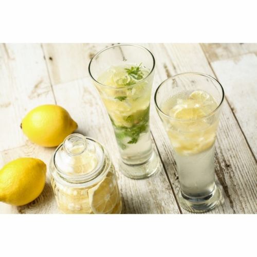 ** Homemade lemonade cocktail **