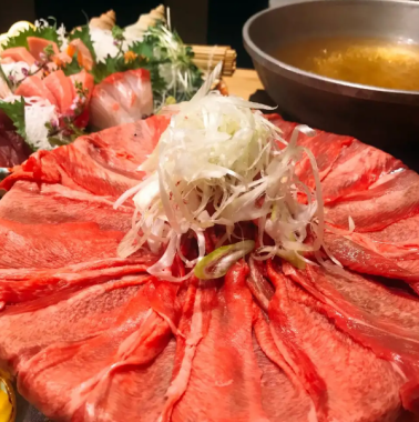 [Hot Pepper exclusive☆] Includes 90 minutes of all-you-can-drink! "Beef tongue shabu-shabu course" 6,000 yen (tax included)