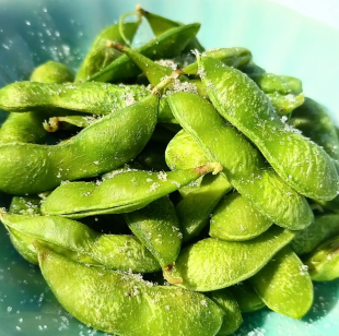 あつあつ茶豆の塩茹で