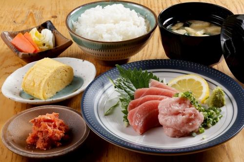 本まぐろ刺し&ねぎとろ膳