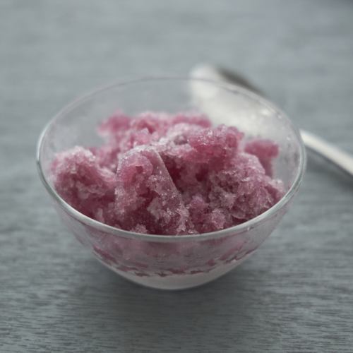 White peach and lambrusco sorbet