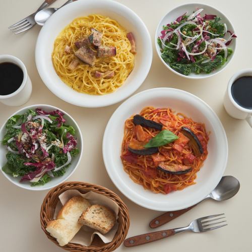 [Lunch Pasta Set] Pasta + Salad + Drink