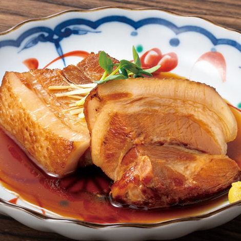 Simmered pork belly