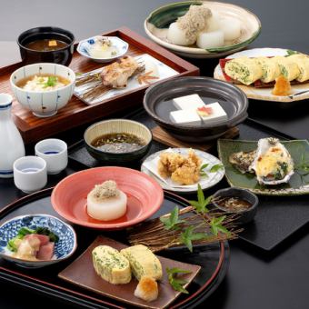 【おばんざいコース】(銘柄地酒3種含む〈樽生ビールOK〉2時間飲み放題付)《お料理9品》