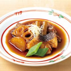 くえと根菜の煮付け