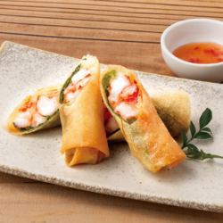 海老と青紫蘇の春巻き
