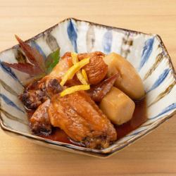 Shrimp potato and chicken wing taitan