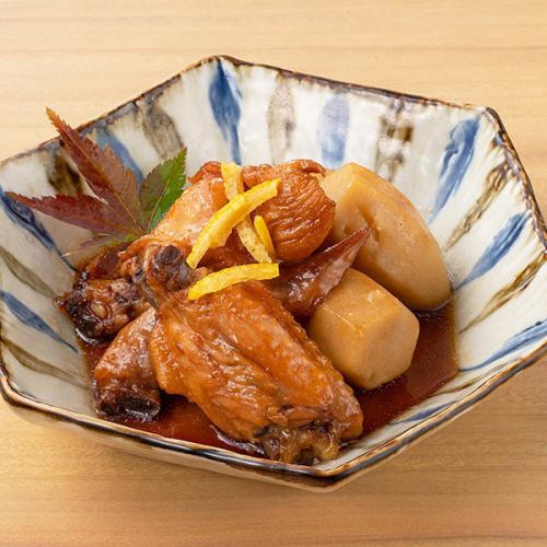 Shrimp potato and chicken wing taitan