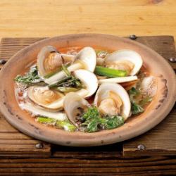 山菜香る 蛤の酒蒸し
