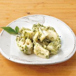 蓮根と長芋の生海苔揚げ