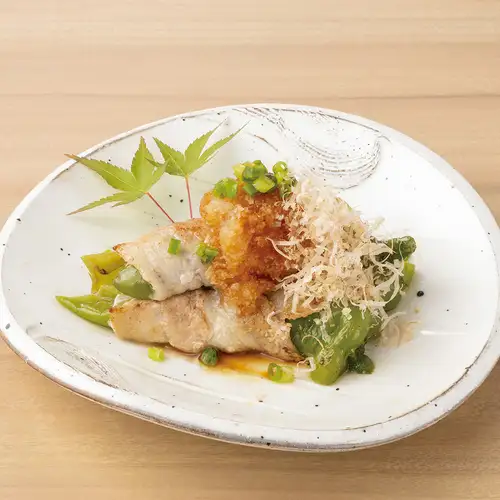 肉巻き 万願寺唐辛子