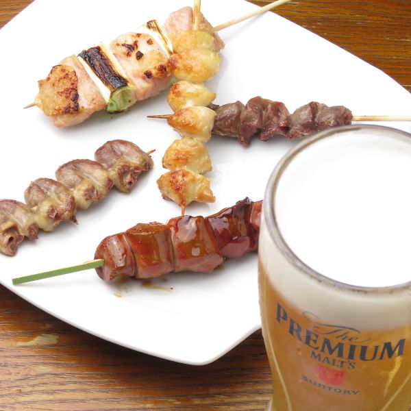 ~ Leave the contents to the chef ~ ≪5 kinds of yakitori assortment 850 yen≫