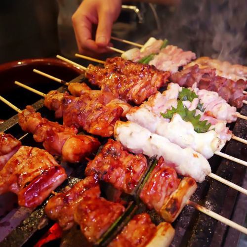 地鶏 丹波黒どりの焼き鳥