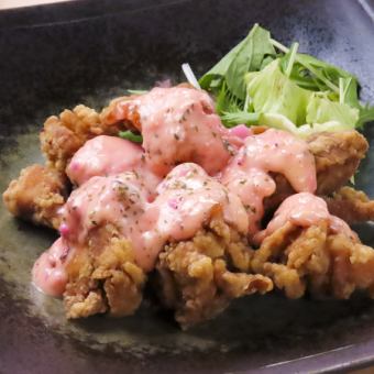 鶏南蛮 しば漬けタルタル/皮ホルモン唐揚げ/鶏ささみ天ぷら