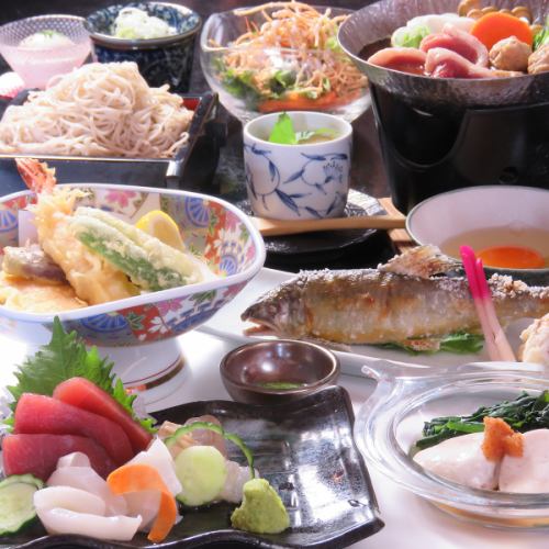 [Tamaruya原创◆可以享用时令食材的宴会套餐[共7道菜]4,400日元]